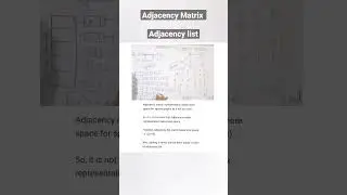 Adjacency list Adjacency Matrix 
