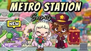 METRO STATION🚉 SECRETS + NEW ANIMATIONS IN AVATAR WORLD #avatarworldnewupdate #avatarworldsecrets