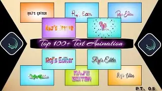 #05 Top 100+ Text Animation Alight Motion | Alight Motion Text Animation Link | Xml Download Link