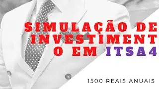 ITSA4 -simulação de 5 anos de investimentos (R$1500 anuais)