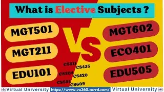 What is Elective Subjects ? Select your subjects by Polling on Whatsapp Channel | #vu