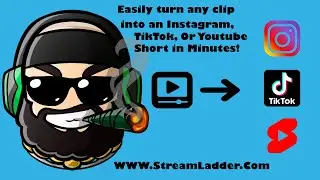 StreamLadder, an excellent source to turn Twitch or YouTube clips into Tiktoks, and YouTube shorts