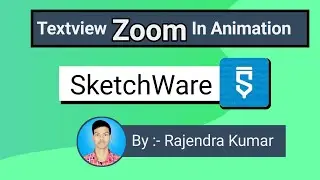 How To Create Textview Zoom In Animation In SketchWare Hindi 🧙