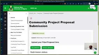 CLIP ON HOW TO UPLOAD DOCUMENT ON NOUN LMS COURSE PAGE