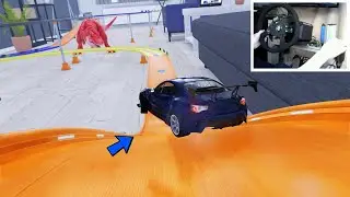 Drifting HOT WHEELS Track INSIDE A HOUSE In 100HP GT86 - Assetto Corsa - Fanatec Setup