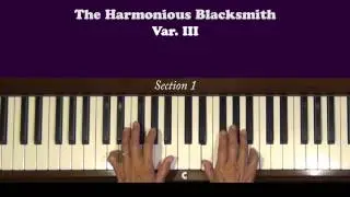 Handel Harmonious Blacksmith Var. III Piano Tutorial