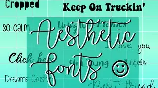 Aesthetic Fonts Editing Pack! || Video Star.