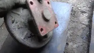Согнуло ступицу лафета. Ремонт