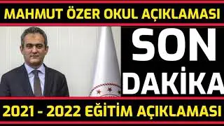 Decision to Open Schools on September 6! Ministry of Education Announces! Mahmut Özer! Breaking N...