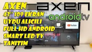 AXEN TV | 43'' (109 cm) Full HD Android Smart LED TV with Built-in Satellite Receiver - Introduction