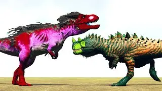NYCTATYRANNUS vs. ARK DINOSAURS | ARK Dino Battle