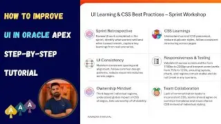 Oracle APEX UI Design Improve Page Design Step by Step