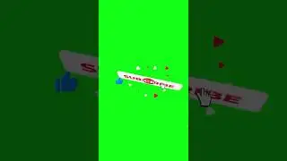 Subscribe Green Screen Button - Like Share - No Copyright 