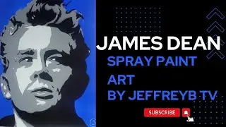 James Dean spray paint art