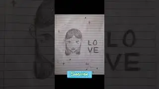 Drawing of a cute girl