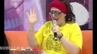 Ña Armi (Clara Franco) en estudios de El Mañanero