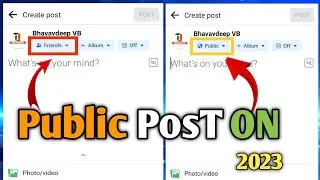 How To Public PosT On #facebook 2023//Facebook Pe Public PosT Option Kaise ON KaRe 2023 #newupdate