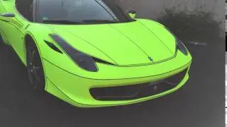 Wrapped Ferrari 458 Italia.