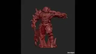 Zbrush turntable orc