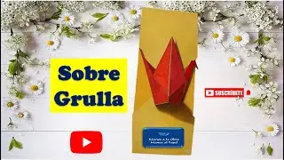 #25 Sobre con una grulla de papel