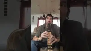 Cree native in flute
