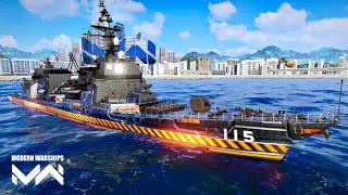 JS AKIZUKI with Brahmos II missile in tandem wars : Modern Warships