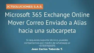 Microsoft 365 Exchange Online Outlook.com mover correos enviados a alias