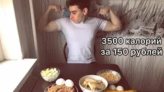 БЮДЖЕТНЫЙ РАЦИОН ДЛЯ НАБОРА МЫШЕЧНОЙ МАССЫ. КАК НАКАЧАТЬСЯ ЗА 150 РУБЛЕЙ В ДЕНЬ !?