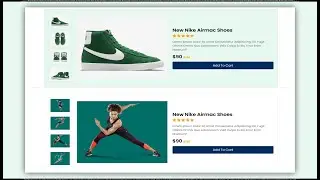 Click to change picture | Responsive Shoes website using html css and js | DM 007