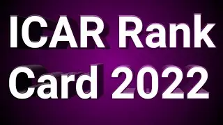 ICAR Rank Card 2022