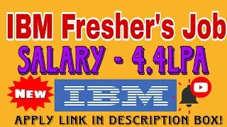 IBM Off Campus 2024  Hiring for Freshers  Salary  up to 4 4 LPA