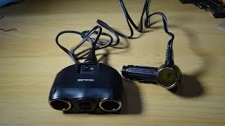 Car splitter for 3 cigarette lighters and 2 USB