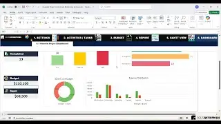 Project Control In Excel | Project Tracking In Excel 📊🗓️ | Excel Project Tracking 🎲