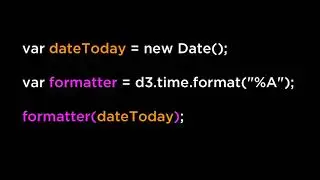 D3.js & JavaScript Date and Time Formats - D3.js v3 Tutorial