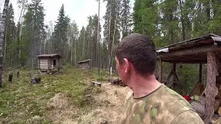 Ленивое утро. Переделал печку в чёрной бане. 12 серия /Ремонт второй избы 2023/