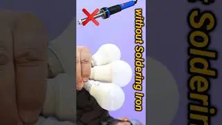 3 ways to repair led bulb without soldering iron #ledbulbrepair #shorts #technicalsokil