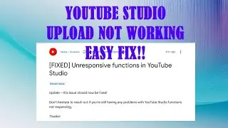 Youtube studio upload, next, save etc.. click problem easy solution