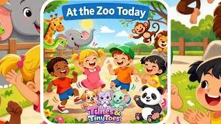 At the Zoo Today | Kids song  | chanson pour enfant