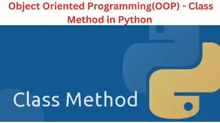 25. Class Method in Python