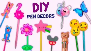 14 DIY CUTE PEN DECOR IDEAS - BACK TO SCHOOL HACKS 