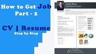 How to Get a Job - Part 2 {Stunning CV/Resume} (step by step on Ms. Word)