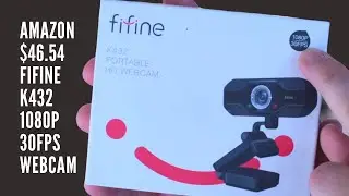 FiFine K432 Webcam Review - 1080P 30FPS - $46.54