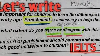ielts writing task 2 To What Extent do you agree / disagree
