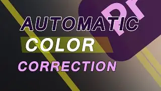 AUTOMATIC Color Correction in Premiere Pro