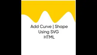 Create curve shape using SVG | HTML