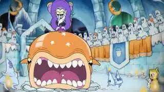 Cuphead DLC - Snow Cult Scuffle Boss Fight Gameplay (4K 60FPS)