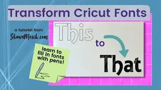 How to fill any Cricut font with pens!  Have your Cricut color in fonts! 