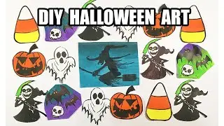 DIY ASMR Easy Halloween Art