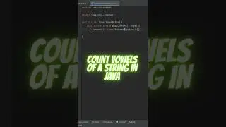 Counting Vowels Of A String  in JAVA