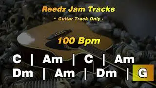 Acoustic Guitar Backing Track in C Major [100 Bpm] - Guitar Track Only